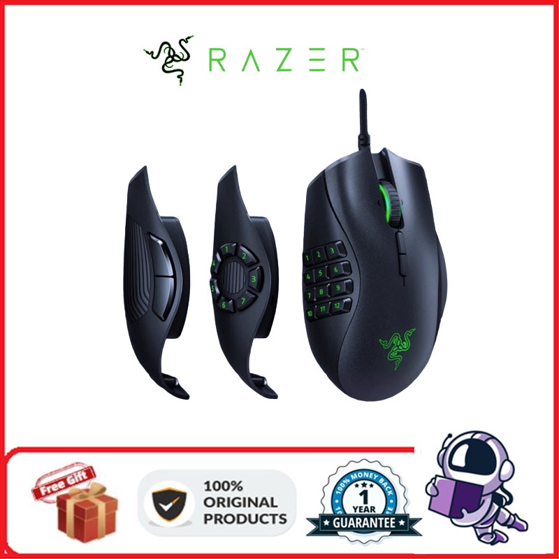 Razer NAGA Wired game mouse RGB macro mechanical multi side keys ...