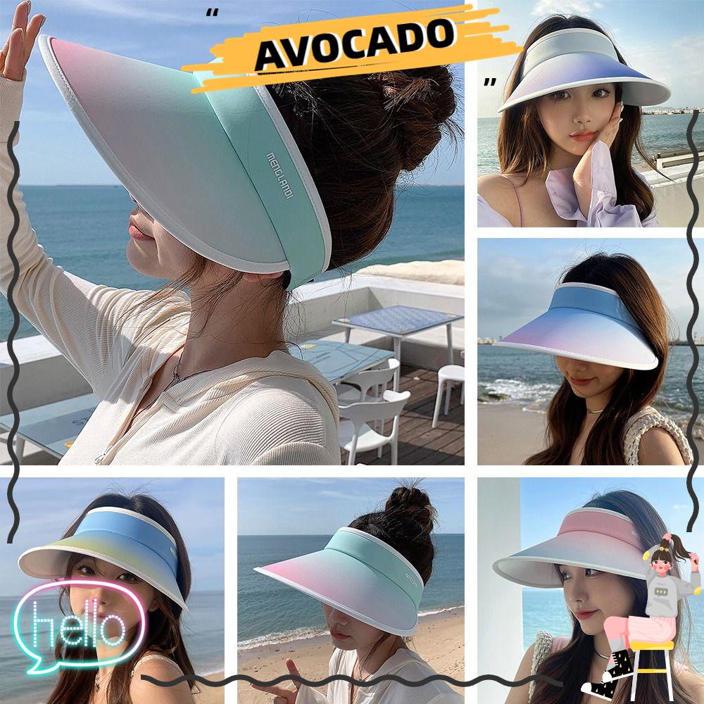 AVOCADA Women Sun Hat Foldable Adjustable UV Protection Visors Cap