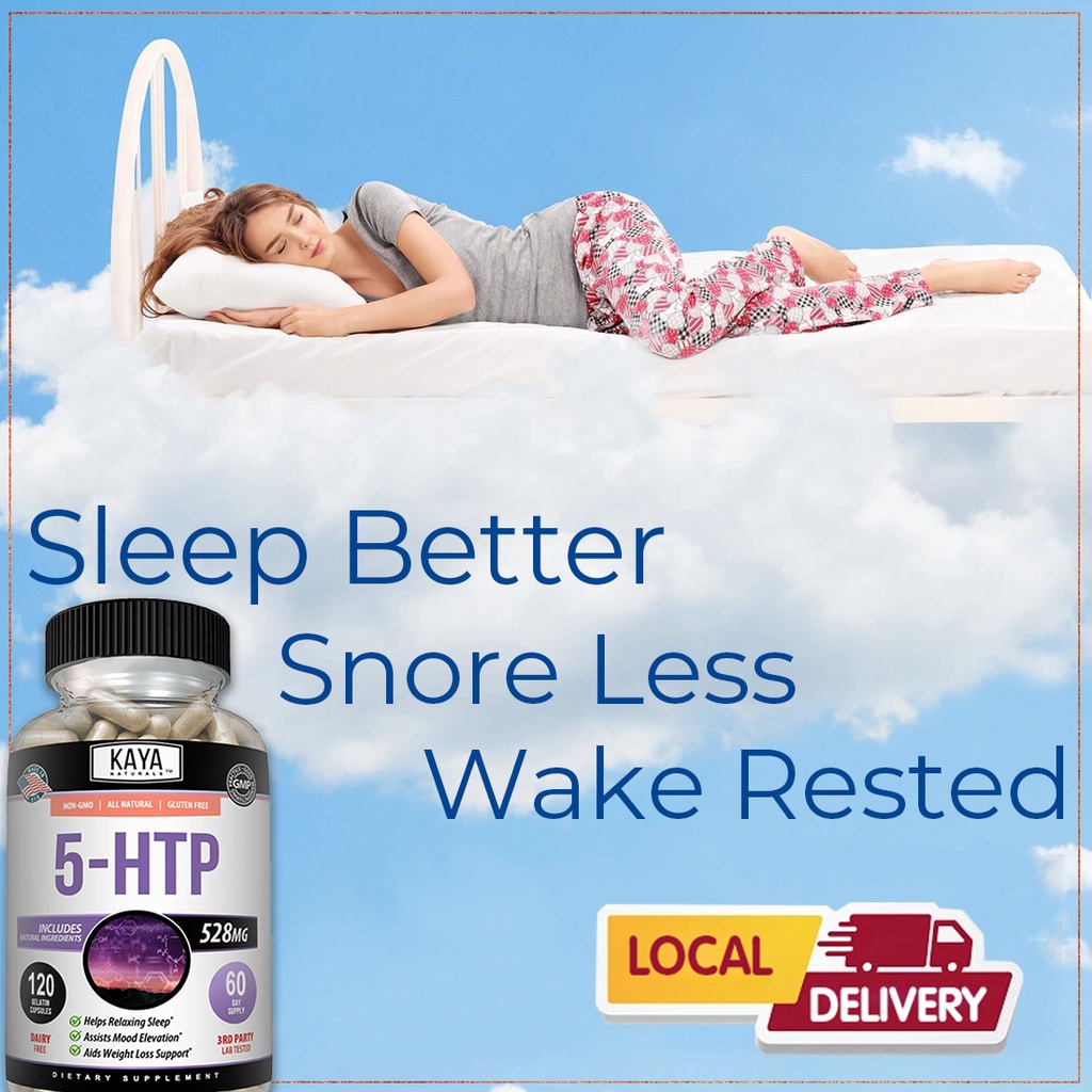 5HTP supplement, Serotonin helps with sleep and stress, supports