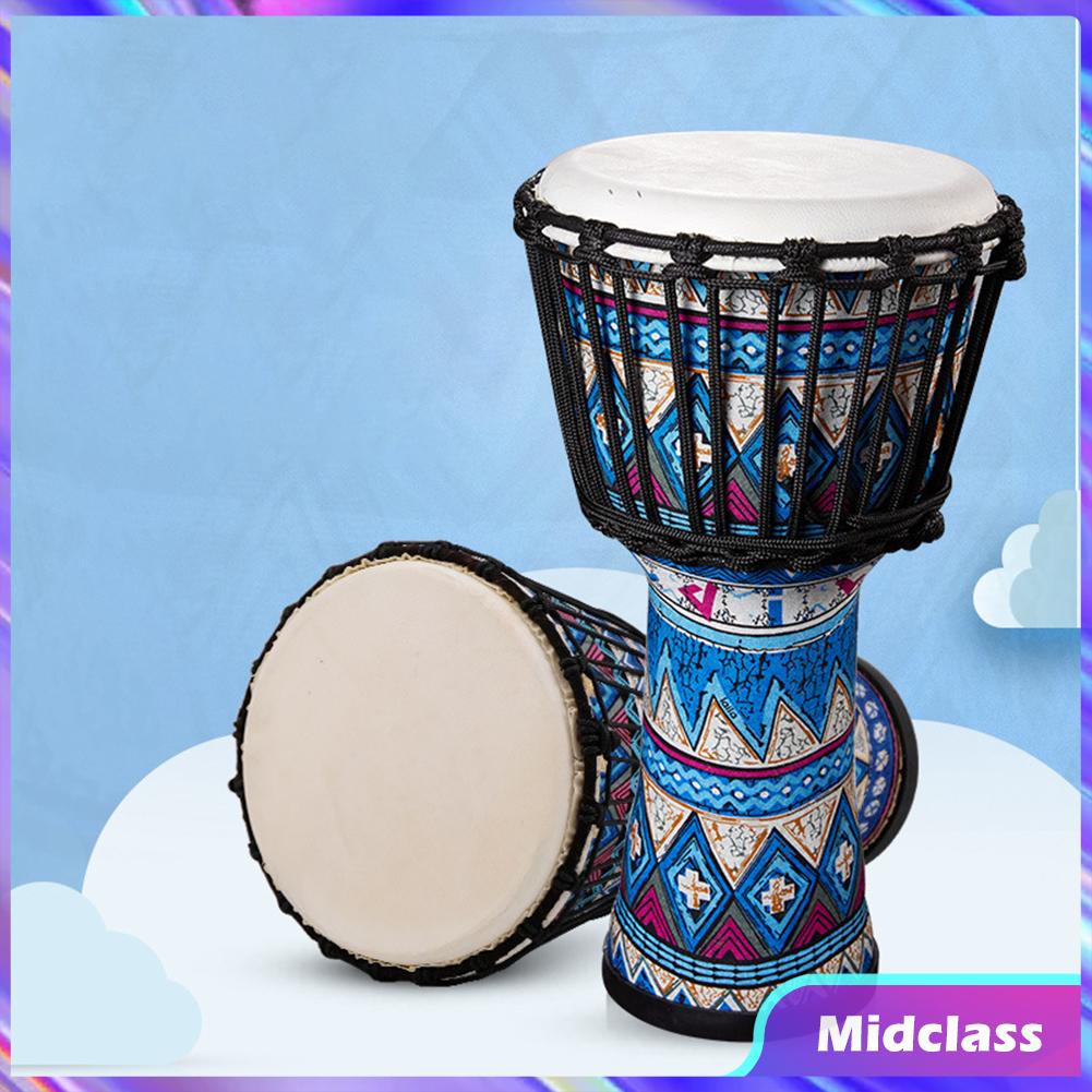 Portable 8 Inch African Drum Djembe Hand Drum with Colorful Art
