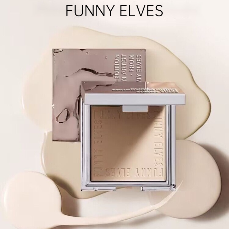 FUNNY ELVES Powder Soft Focus Powder LongLasting Makeup Waterproof Oil