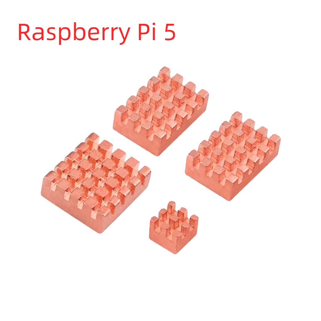 Raspberry Pi 5 Pure Copper Heat Sink Combination with Backglue CPU ...