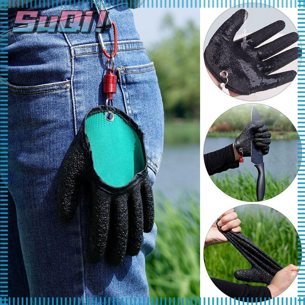 HISUQI Fishing Catching Gloves, Avoid stabbing Puncture Scrapes