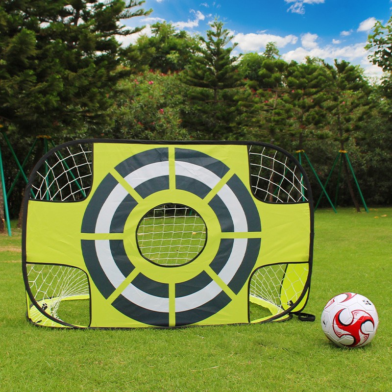 Three in One Portable Foldable Children's Football Goal, Movable Quick Opening Children's