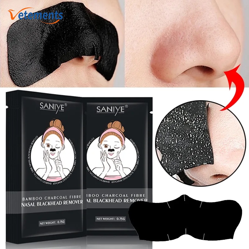 Black Head Remove Mineral Mud Stickers Unisex Nose Blackhead Remove Mask Deep Cleansing Shrink 9218