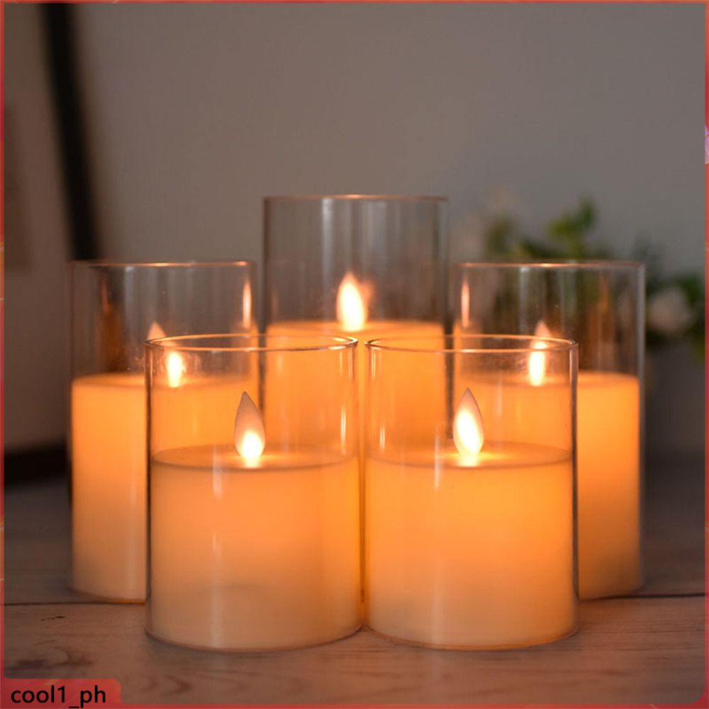 Flameless Candles Led Tea Lights With Remote Sensor (3pcs/set) (cool1