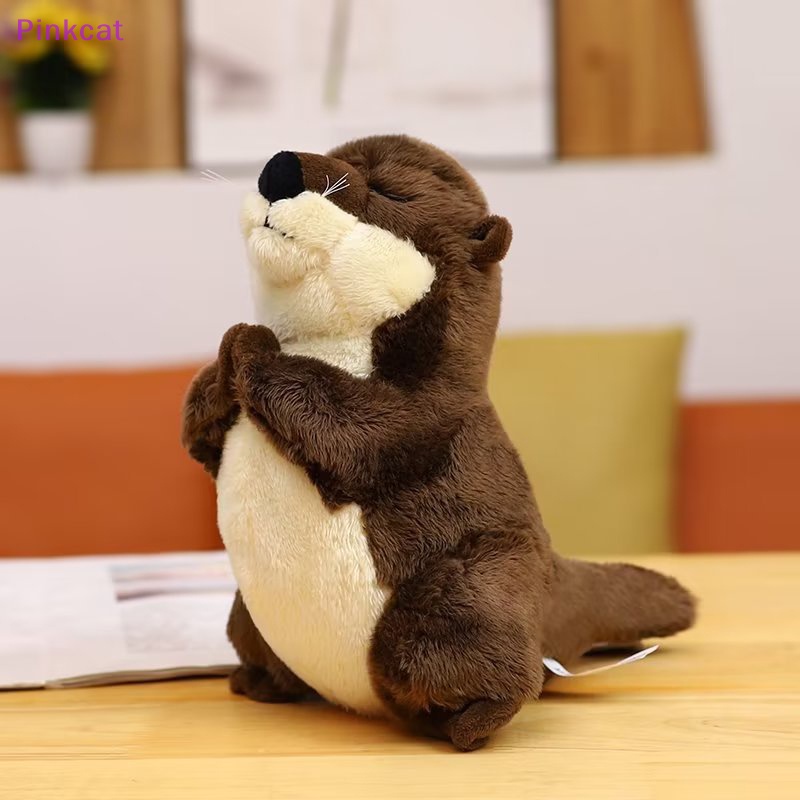 Pinkcat 20cm Length Kids Otter Plush Toy Cute Sea Otter Stuffed Animal ...