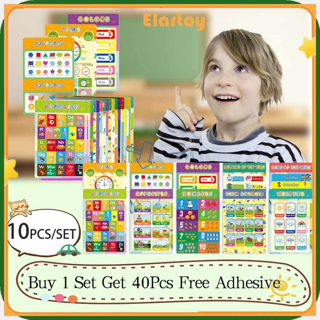 10[sPcs(gU%ABCD+Q@mm@vb@hI[uZ!Chart[zF!For Kid Educational Set Wall ...