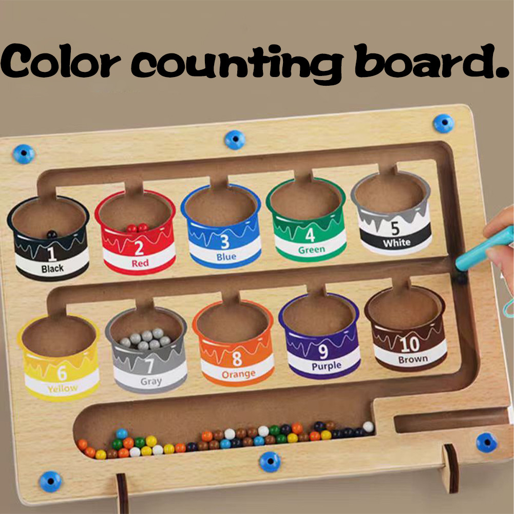 Color Classification Magnetic Pen Ball / Magnetic Counting Color ...