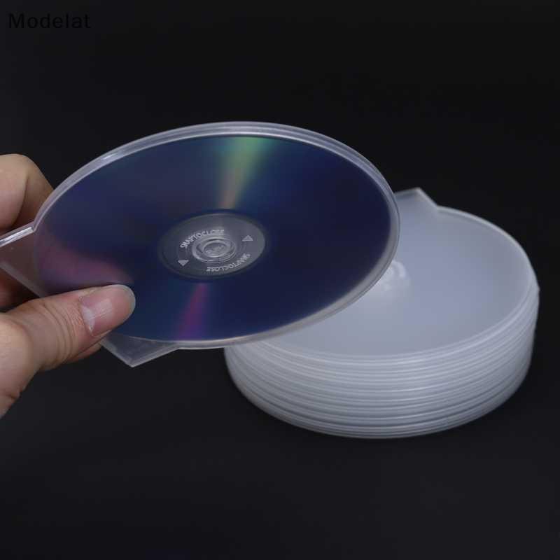 [Modelat] 1/3PCS Transparent Plastic Single Piece Round Disc Case CD ...