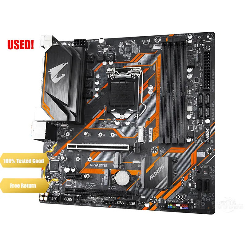 Gigabyte B365m Aorus Elite Micro Atx Intel B365 M2 Ssd New 64g Double 