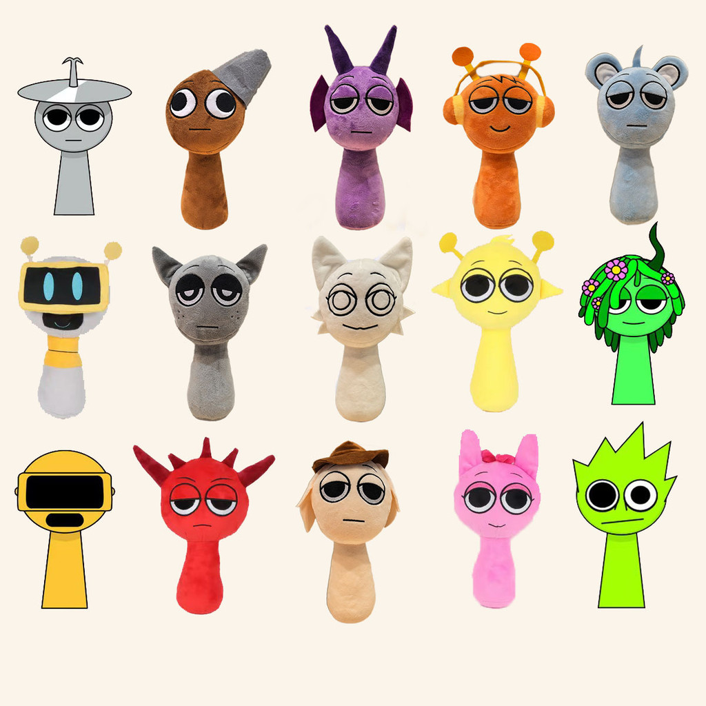 20CM Incredibox Sprunki Plush Toy Variant Ver. Sprunki Kid Toys Stuffed ...