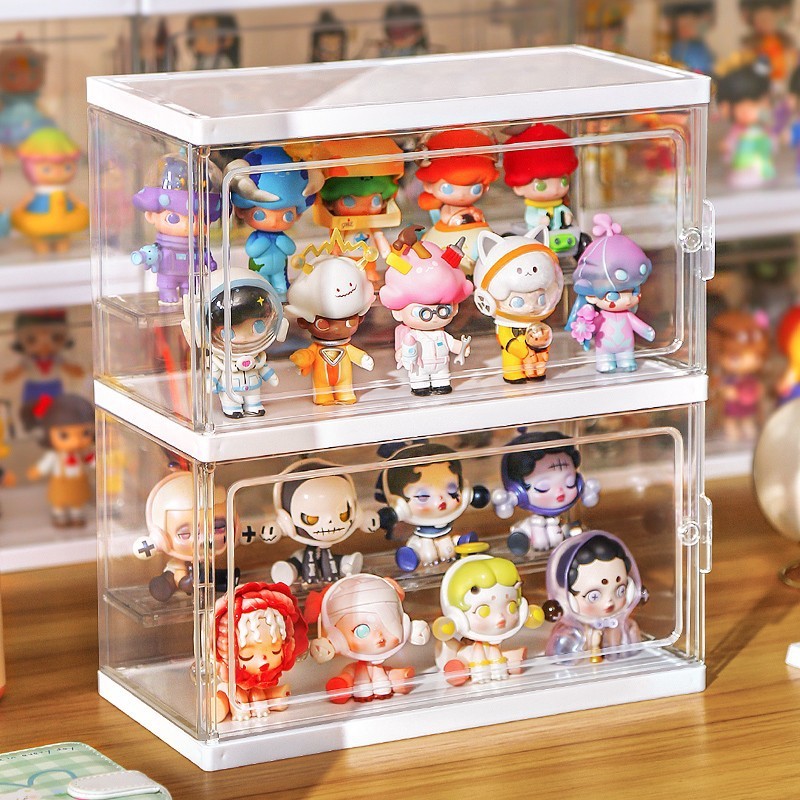 High transparent acrylic storage display box toy figure dustproof ...