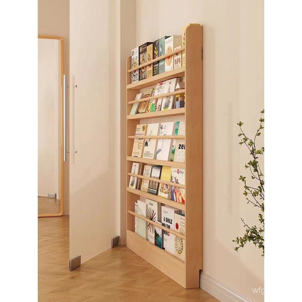 Solid Wood Magazine Rack Display Stand Brochure Holder Book Storage ...