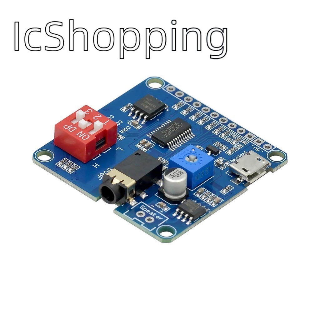 Voice Sound Playback Module Arduino MP3 Player Module UART I/O Trigger ...