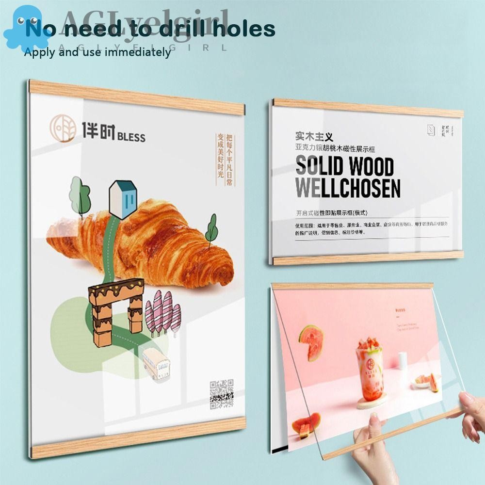AGLYELGIRL Display Frame, Magnetic Wall Mounted Certificate Frame ...