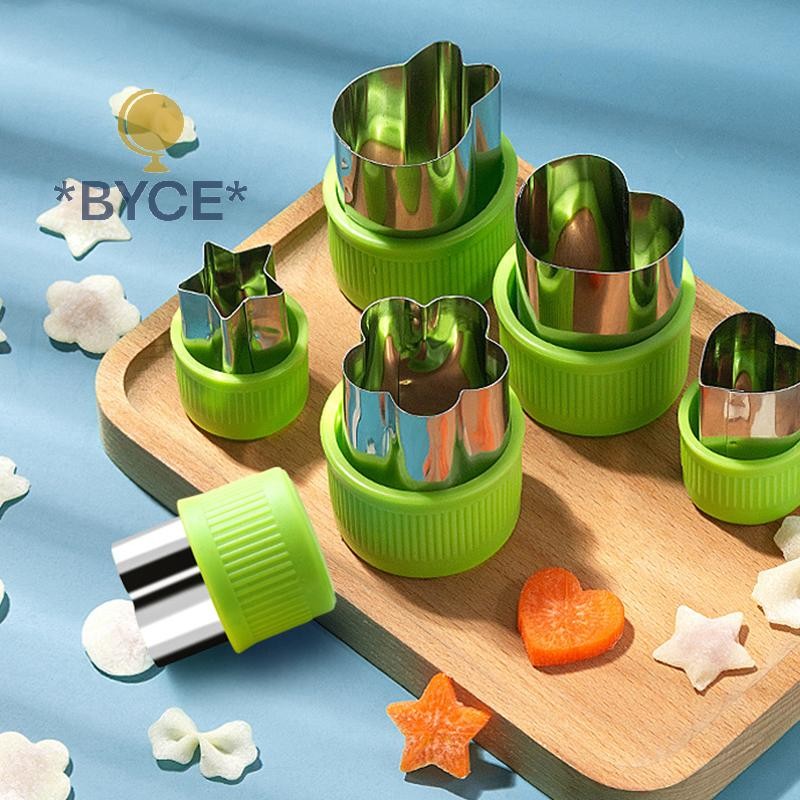 BYCE> Vegetable Fruit Cutter Stainless Steel Flowers Cartoon Shape Mold ...