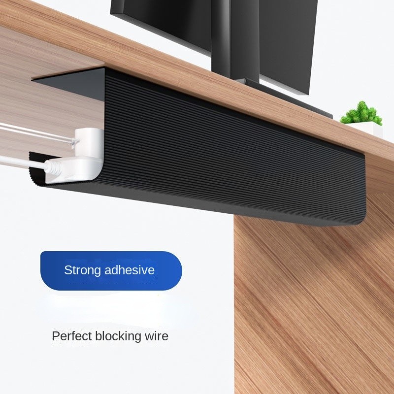 No punching under desk cable rack, wire storage slot, computer desk ...