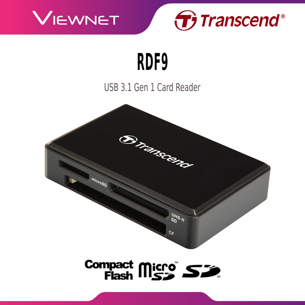 TRANSCEND RDF9 UHS-II USB 3.1 GEN 1 USB TYPE-A CARD CARD READER FOR SD ...
