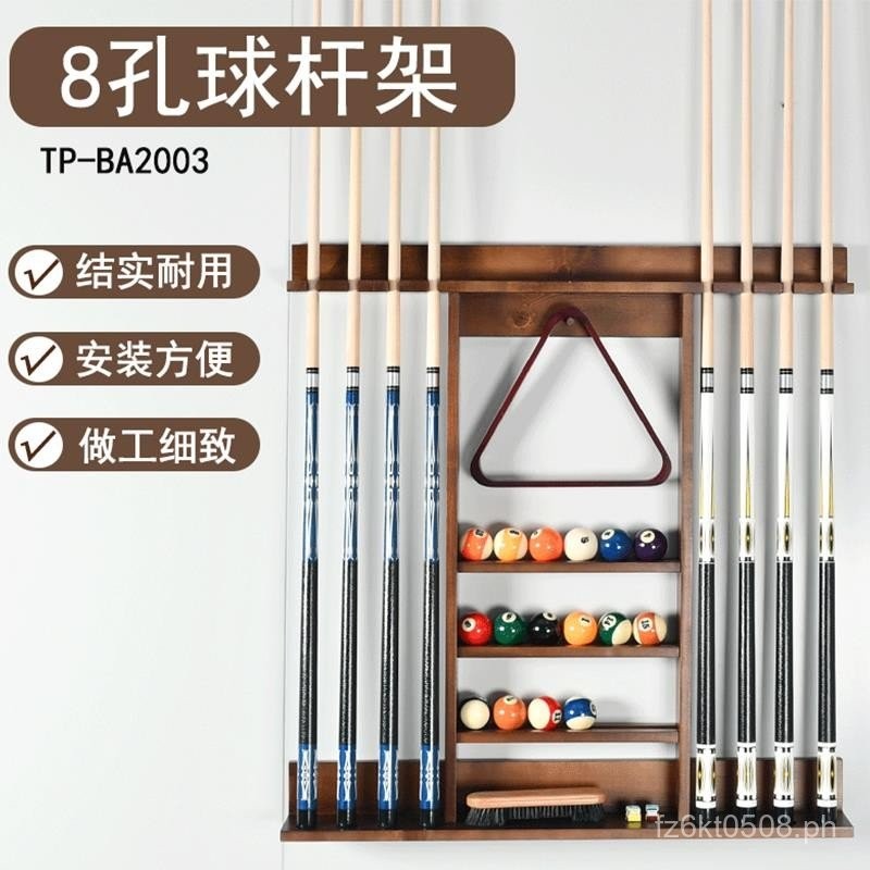 8Pool Cue Rack Billiard Room Pool Cue Rack Black Eight Billiard Cue ...