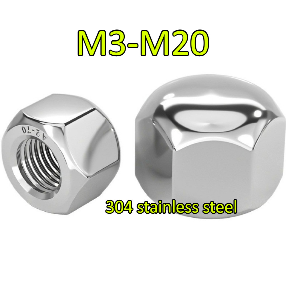 304 Stainless Steel (Low Type) Cap Type Nut Decorative Nut M3-M20 (JSK ...