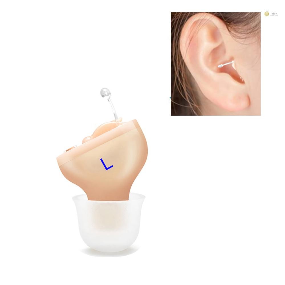 Elec)Mini Hearing-aid Invisible Sound Amplifier Volume Adjustable Ear ...