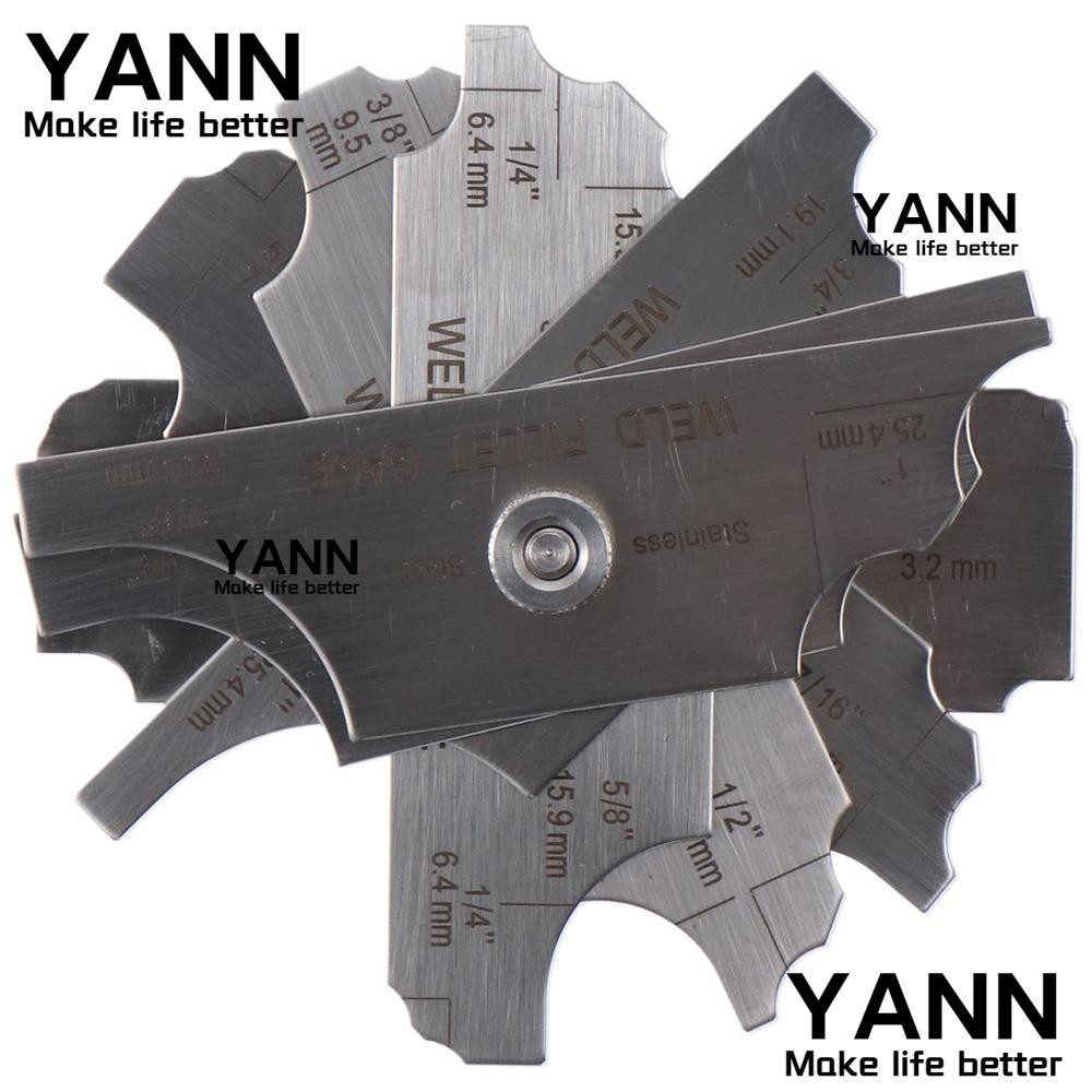 YANN1 7PCS Weld Fillet Gages Set, MG-11 1/8''-1'' Welding Gauge, Ulnar ...