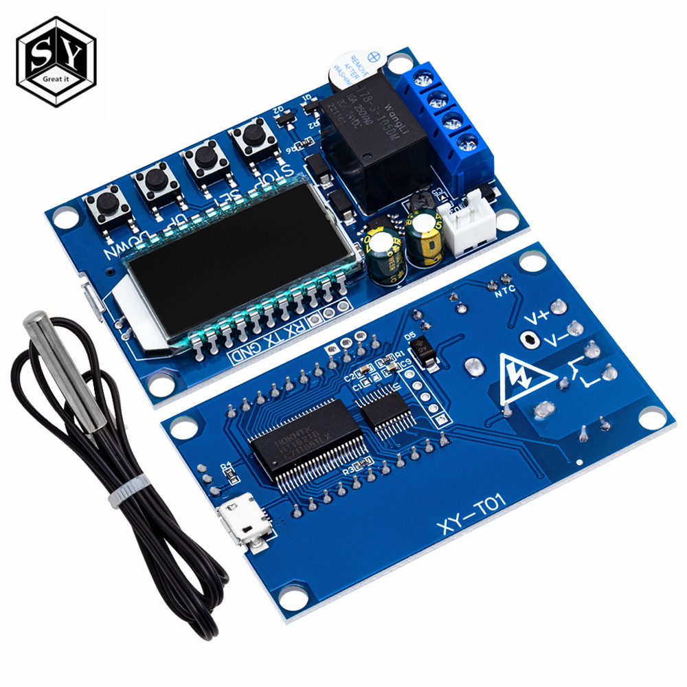 XY-T01 Digital Thermostat Heating Refrigeration Digital Temperature ...