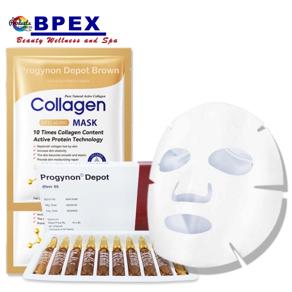 COLLAGEN SKIN CARE DE PROGY/BROWN hrt MASK | Shopee Philippines