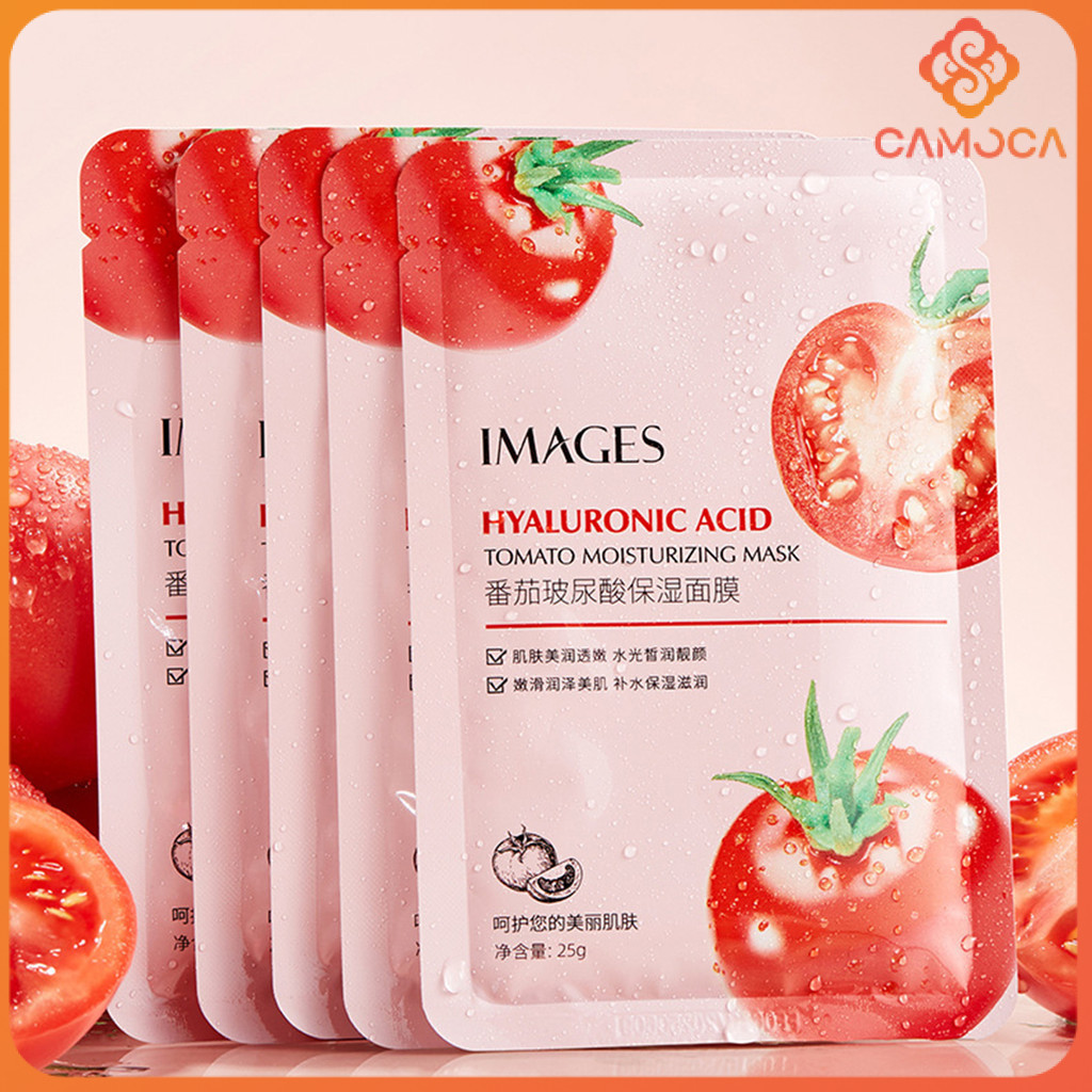 Cc Face Mask Natural Organic Tomato Hydrating Facial Mask Hyaluronic ...
