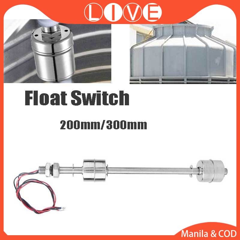 200/300mm Stainless Steel Float Switch Tank Pool Flow Sensors Vertical ...