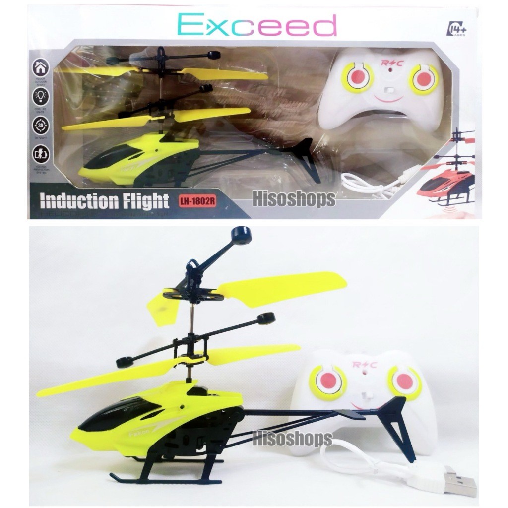 New Exceed-Induction Flight LH-1802R Rc Helicopter Hand-Controlled ...