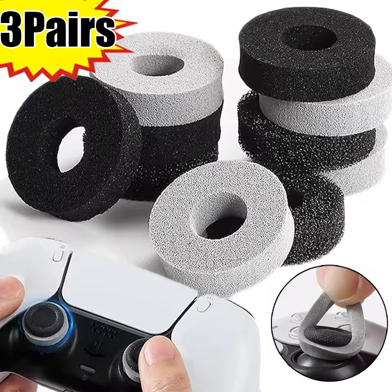 3Pcs Gamepad Controller Joystick Sponge Guard Ring - Elastic Protective ...