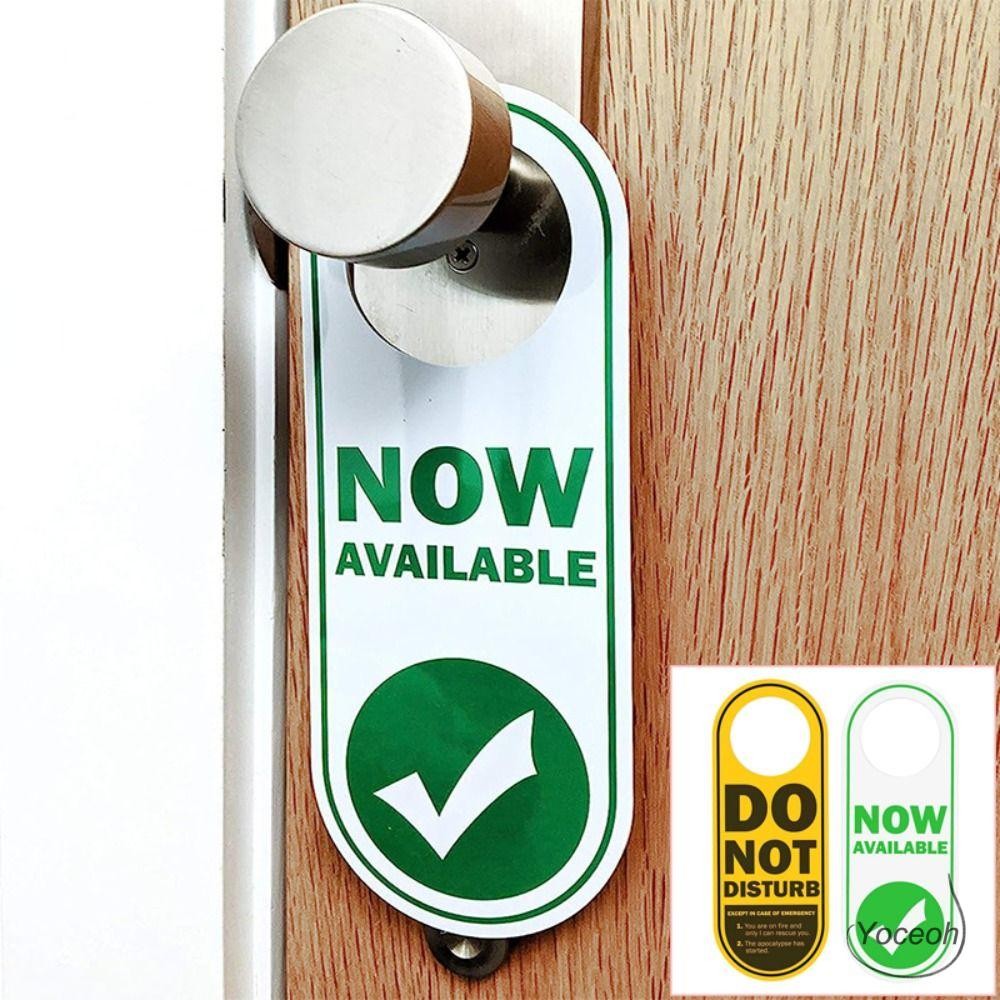 YOCEOH Cleaning Label, PVC Double Sided Door Sign, Convenient to Use ...