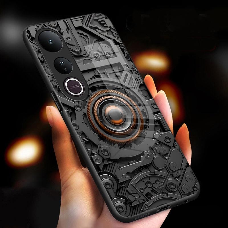 For vivo V50 Lite 5G Case Hardness Tempered Glass Phone Case Wear ...