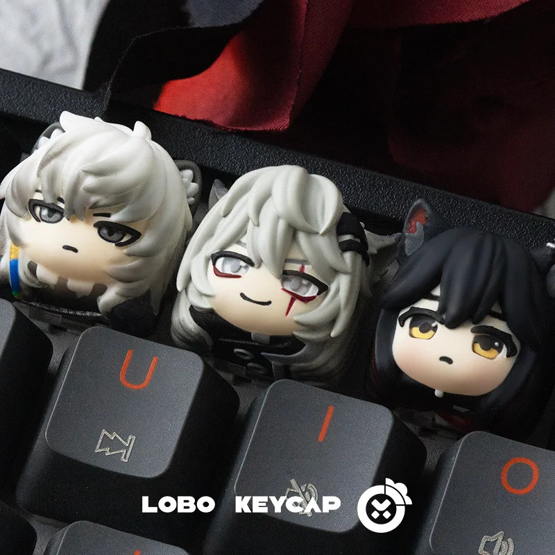 Arknights Theme Keycaps Lapland Silver Grey Texas Personalized Resin ...