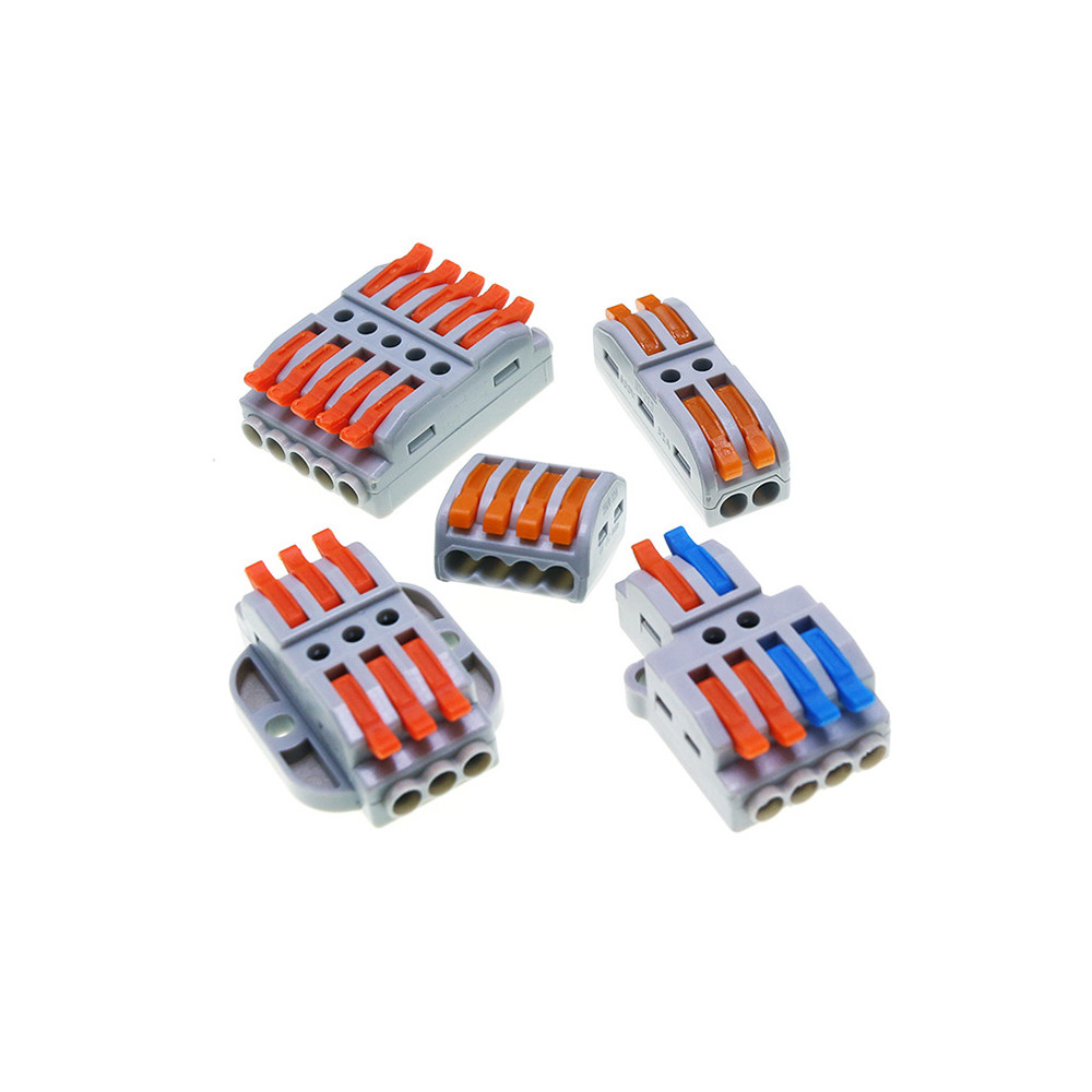 Quick Connection Terminal Connector Push Type Lamp Wire Splitter Butt ...