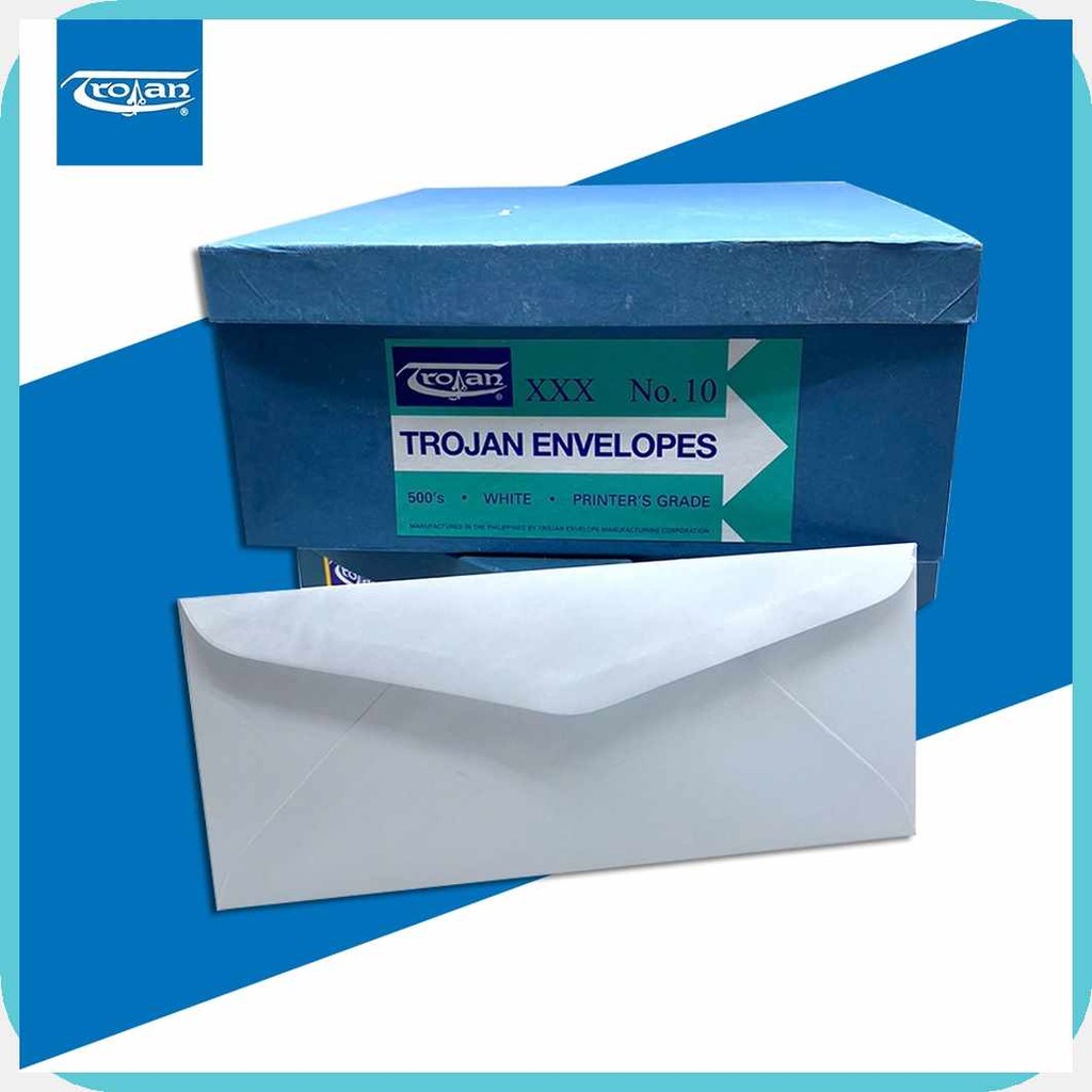 Trojan?jX$10}h@3X`b;PG&White&Long&Letter&Envelope&500's | Shopee ...