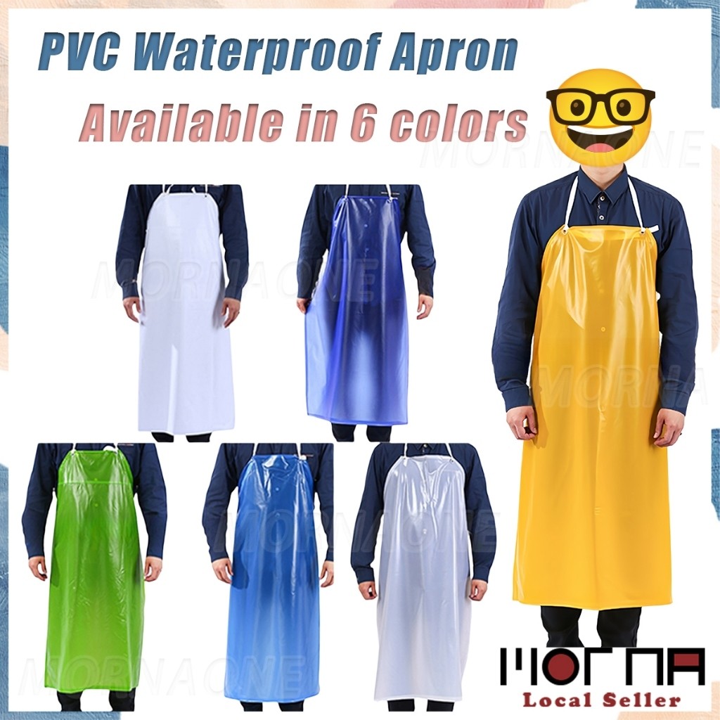 Reusable 6-Color PVC Oxford Waterproof Apron for Dishwashing Water ...