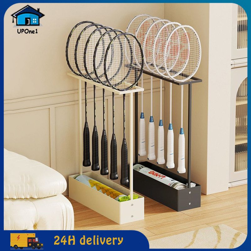 Modern Badminton Storage Rack Home Organiser Metal Badminton Racket ...