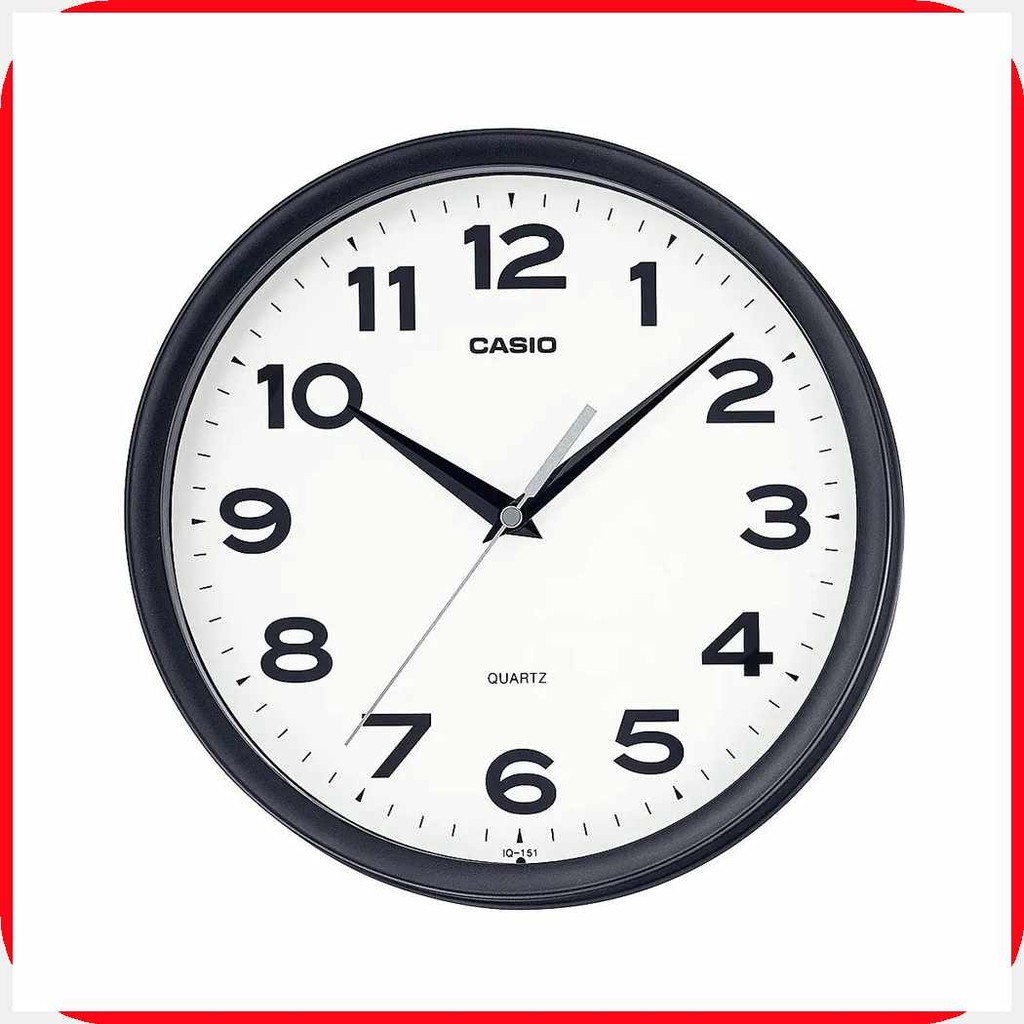 Casio{MX;Wall|uE=hClock(Fu=(IQ-151-1DF)(LG=White(ht=250mm(rD=x(DS=250mm ...