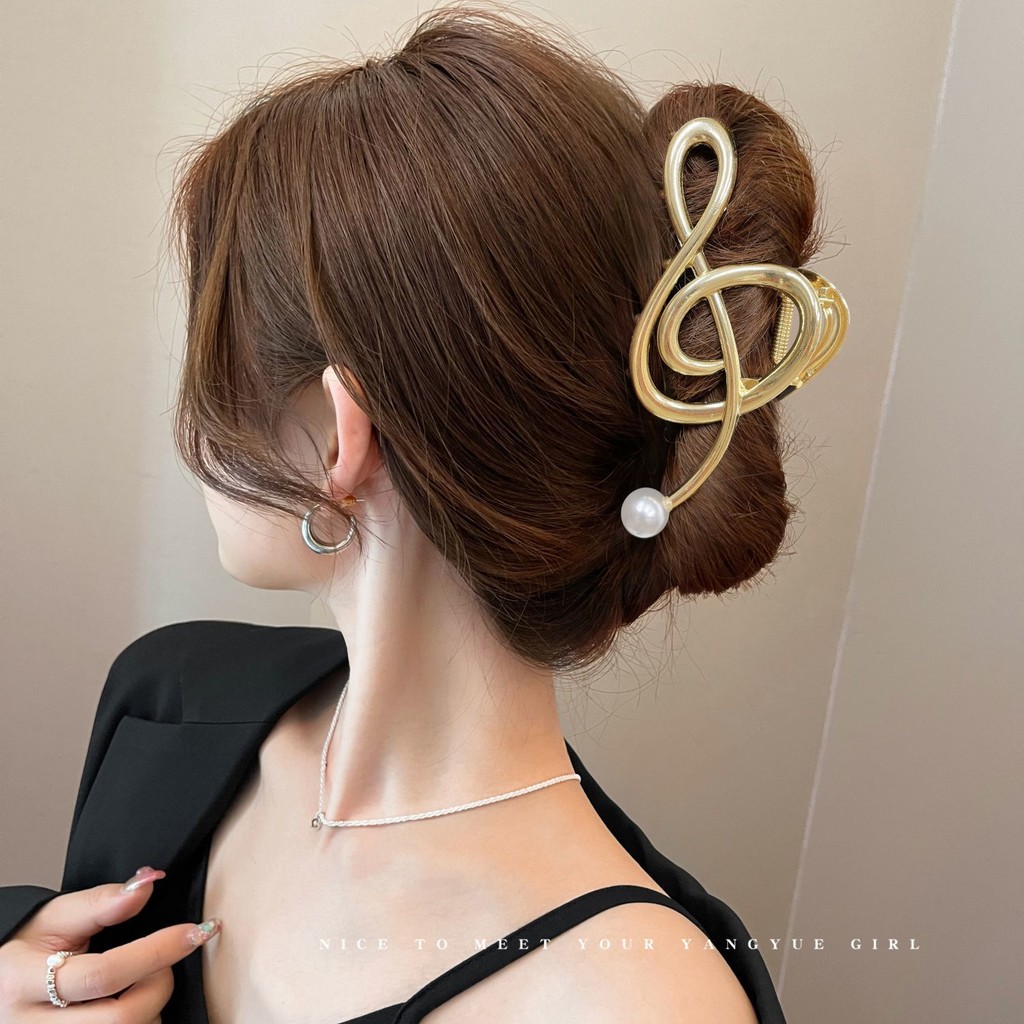AN | High-End Musical Note Hair Claw for Women, Simple and Elegant ...