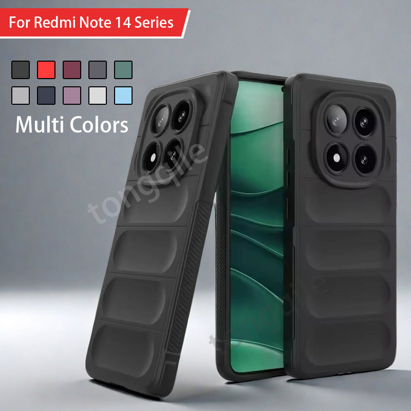Byvuwiay Cover per Xiaomi Redmi Note 14 Pro 5G, Morbida Silicone Liquida TPU Protettivo Ultra Slim Custodia Antiurto - Blu