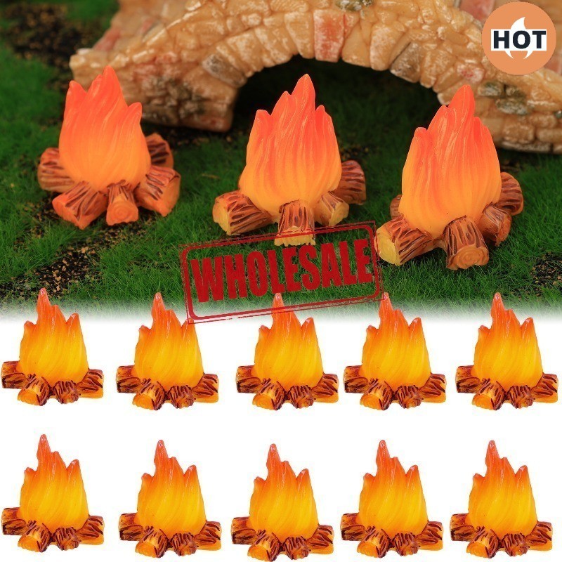 [Wholesale Price] Mini Campfire Model Fire Fake Resin Bonfire Model ...