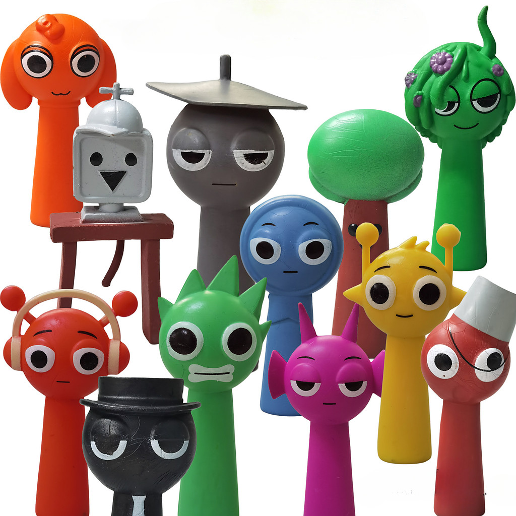 Incredibox Sprunki Toy Set Sprunki Action Figure Simon Raddy Jevin ...
