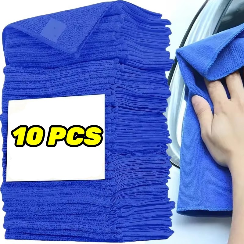 10pcs 25x25cm Auto Detailing Polishing Cloth Microfiber Towels / Car ...