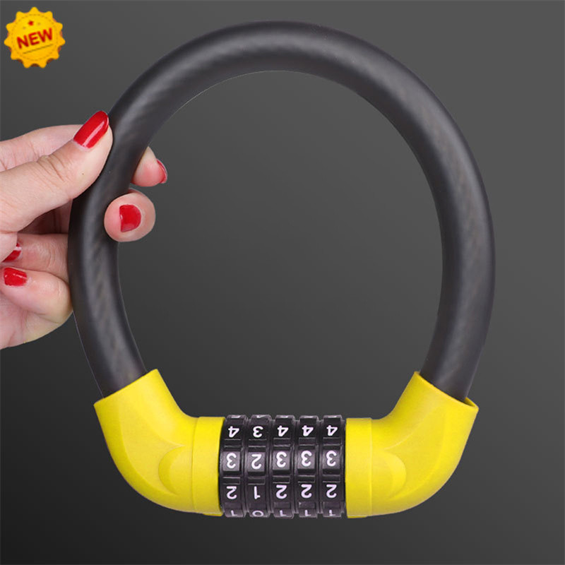 A Anti-theft Motorcycle Lock, Portable Thick PVC Cable Lock With ...