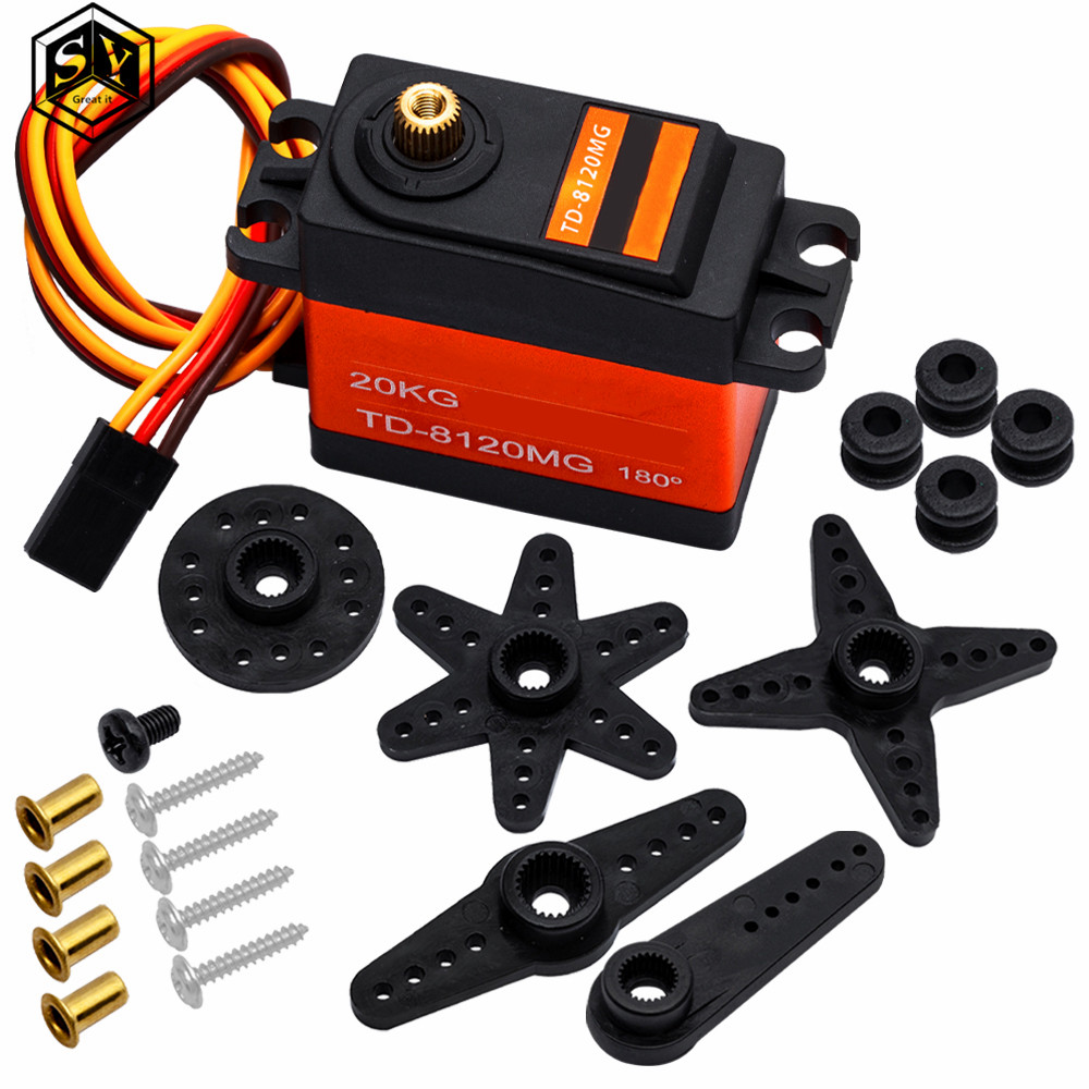 TD-8120MG Waterproof Metal Gear Digital Servo with 20kg High Torque ...