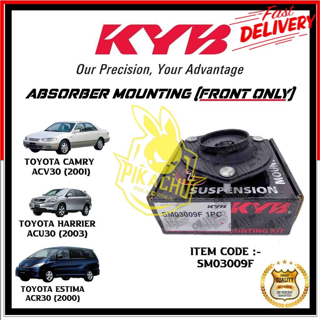 KAYABA TOYOTA CAMRY ACV30, ESTIMA ACR30, MCR30, HARRIER ACU30, MCU30 ...