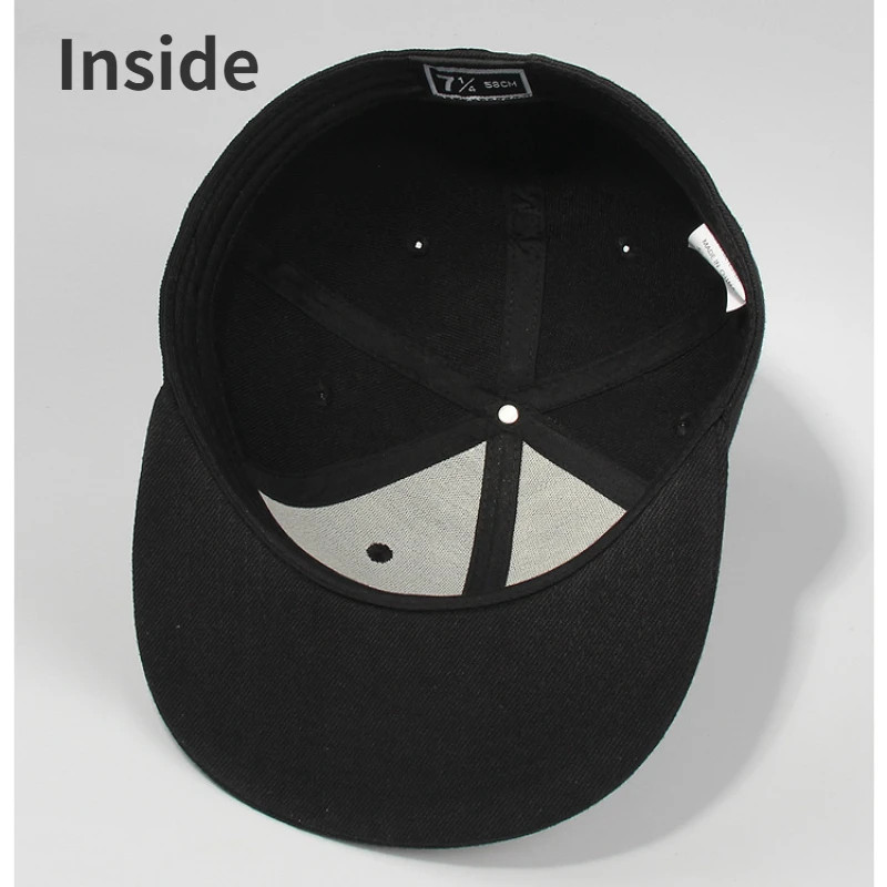 snapback Cap Large 64cm Back Closed Women Fitted Baseball Cap XXL Male ...